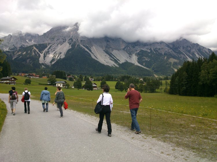 Wanderung zurück von der Halseralm